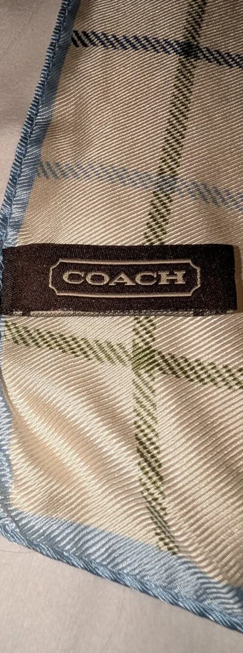 Coach Heritage Tattersall Silk Scarf 21
